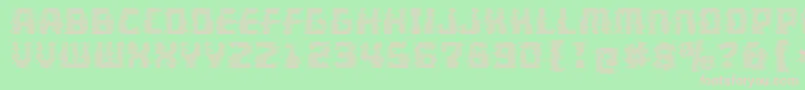 MultivacGhost Font – Pink Fonts on Green Background