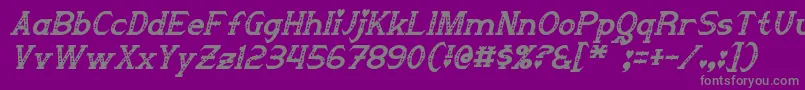 fuente Steampuff Italic – Fuentes Grises Sobre Fondo Morado