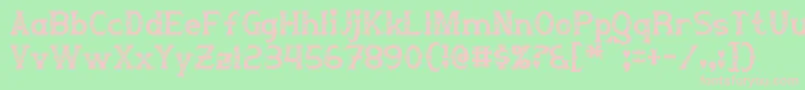 Steampuff Font – Pink Fonts on Green Background