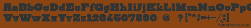 Steampunk Font – Black Fonts on Brown Background