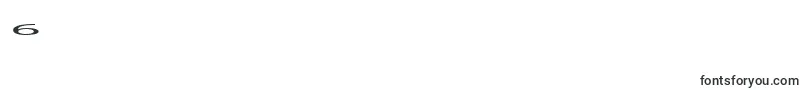 steamroller-Schriftart – Schriften für die Ziffer 6
