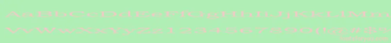 steamroller Font – Pink Fonts on Green Background