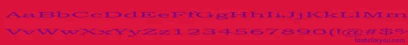 steamroller Font – Purple Fonts on Red Background