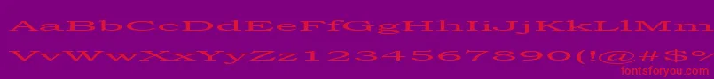 steamroller Font – Red Fonts on Purple Background