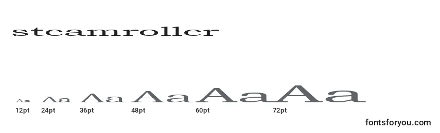 Steamroller (141944) Font Sizes