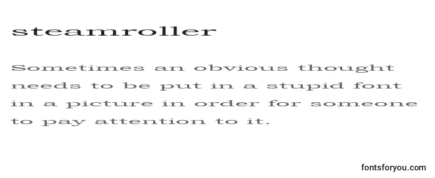 Steamroller (141944)-fontti
