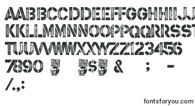 Steel Soldier font – stencil Fonts