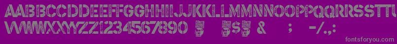 En savoir plus sur la police Steel Soldier Police Steel Soldier – polices grises sur fond violet