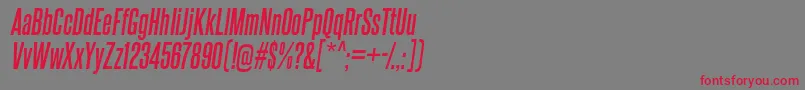 フォントsteelfish bd it – 赤い文字の灰色の背景