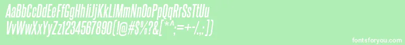 steelfish bd it Font – White Fonts on Green Background