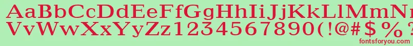 Maximus Font – Red Fonts on Green Background