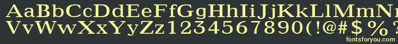 フォントMaximus – 黒い背景に黄色の文字