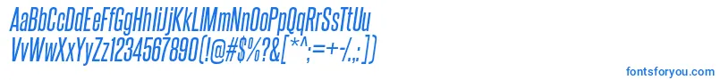 steelfish rg it-Schriftart – Blaue Schriften