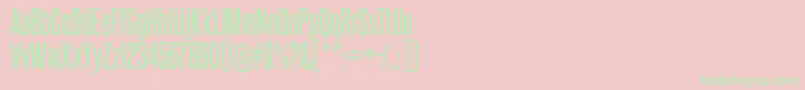 steelfish rg Font – Green Fonts on Pink Background