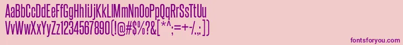 steelfish rg-Schriftart – Violette Schriften auf rosa Hintergrund