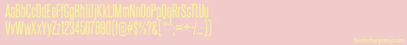 steelfish rg Font – Yellow Fonts on Pink Background