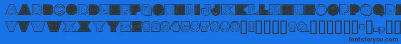 SteelTown Font – Black Fonts on Blue Background