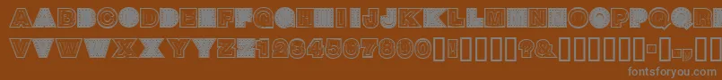 SteelTown Font – Gray Fonts on Brown Background