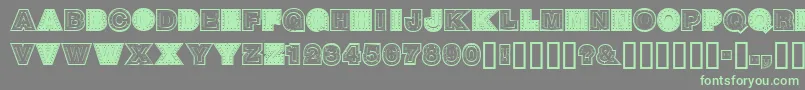 SteelTown Font – Green Fonts on Gray Background
