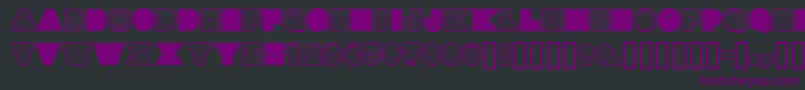 Fonte SteelTown – fontes roxas em um fundo preto