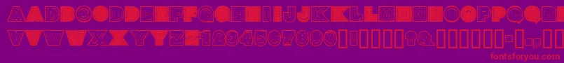 SteelTown Font – Red Fonts on Purple Background