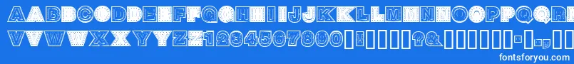 SteelTown Font – White Fonts on Blue Background