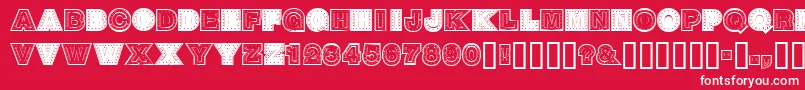 SteelTown Font – White Fonts on Red Background