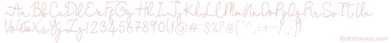 フォントStefani – ピンクのフォント