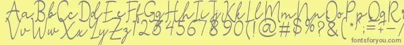 Más sobre la fuente Stefian Script 2 fuente Stefian Script 2 – Fuentes Grises Sobre Fondo Amarillo