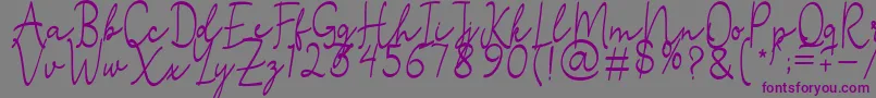 En savoir plus sur la police Stefian Script 2 Police Stefian Script 2 – polices violettes sur fond gris