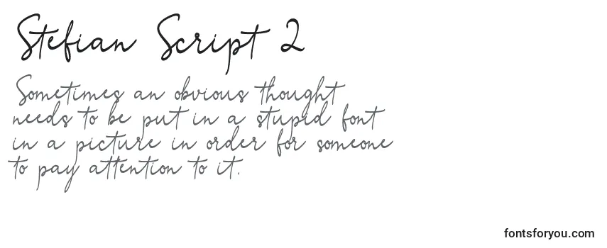 Review of the Stefian Script 2 Font