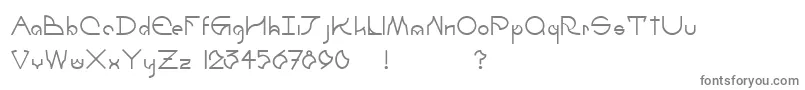 フォントUmbraBold – 白い背景に灰色の文字