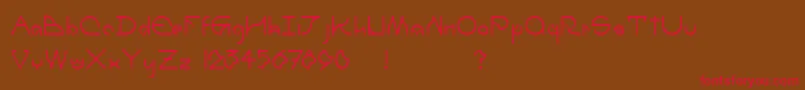 UmbraBold Font – Red Fonts on Brown Background