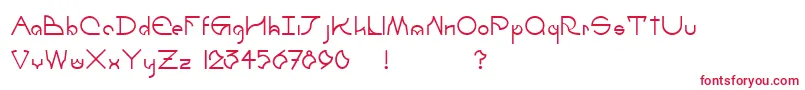 UmbraBold-Schriftart – Rote Schriften auf weißem Hintergrund