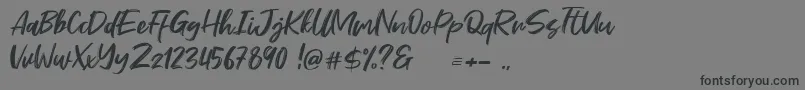 Stefont Font – Black Fonts on Gray Background