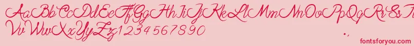 fuente stela – Fuentes Rojas Sobre Fondo Rosa