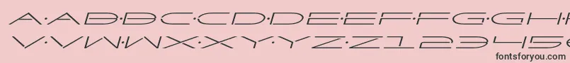 Factorexpandital Font – Black Fonts on Pink Background
