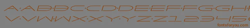 Factorexpandital Font – Brown Fonts on Gray Background