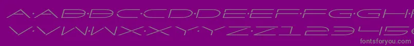 Factorexpandital Font – Gray Fonts on Purple Background