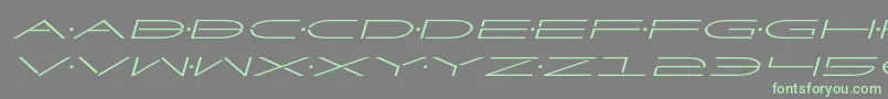 Factorexpandital Font – Green Fonts on Gray Background