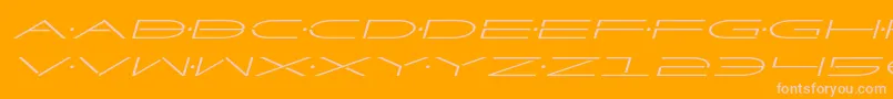 Шрифт Factorexpandital – розовые шрифты на оранжевом фоне