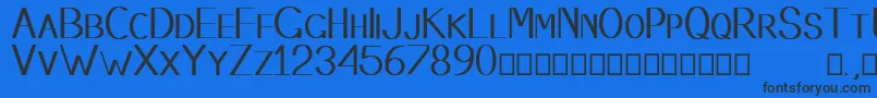 Stembase Font – Black Fonts on Blue Background