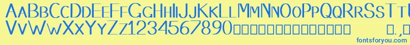 Stembase Font – Blue Fonts on Yellow Background