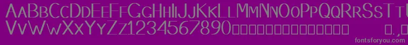 Шрифт Stembase – серые шрифты на фиолетовом фоне