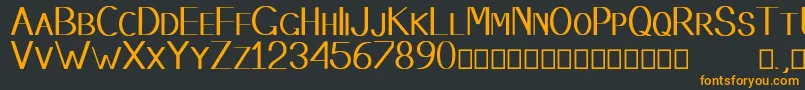 Stembase Font – Orange Fonts on Black Background