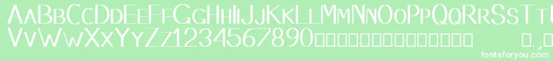 Stembase Font – White Fonts on Green Background