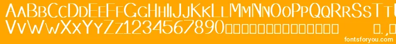 Stembase Font – White Fonts on Orange Background