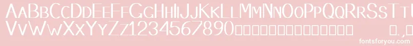 Stembase Font – White Fonts on Pink Background