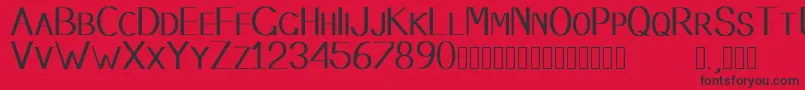 Stembase Font – Black Fonts on Red Background