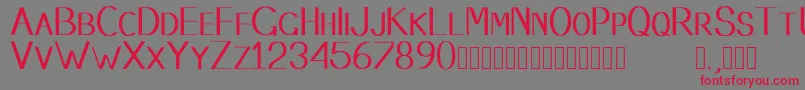 Stembase Font – Red Fonts on Gray Background